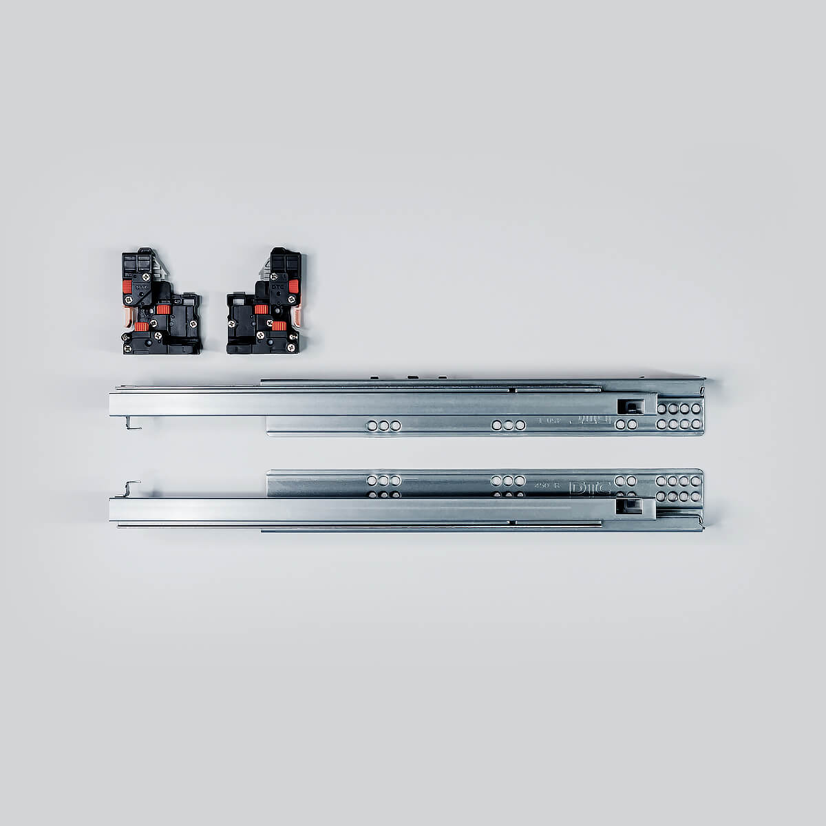 Направляющие 450мм 35кг ПВ скр.монт зам Push DTC (FF10450H)