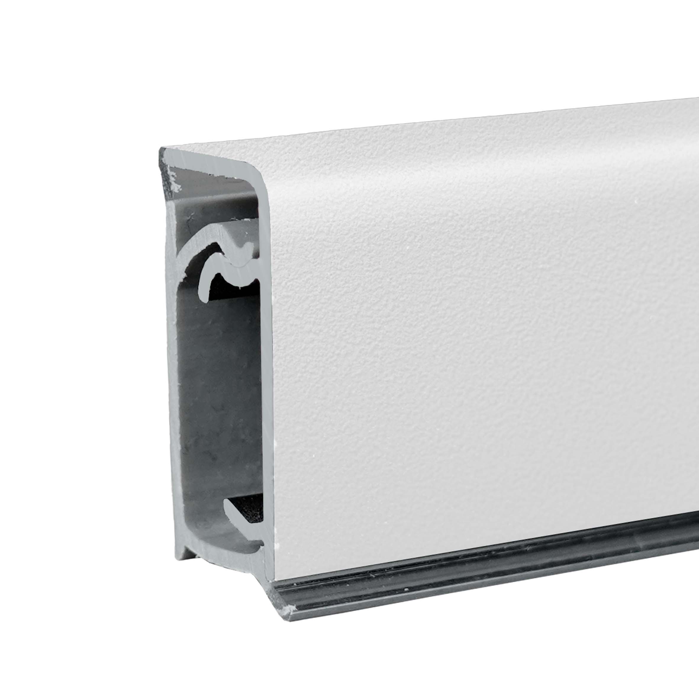 Плинтус Квадро Д  4,2 м №1101м (белый матовый) 4,2 (01)