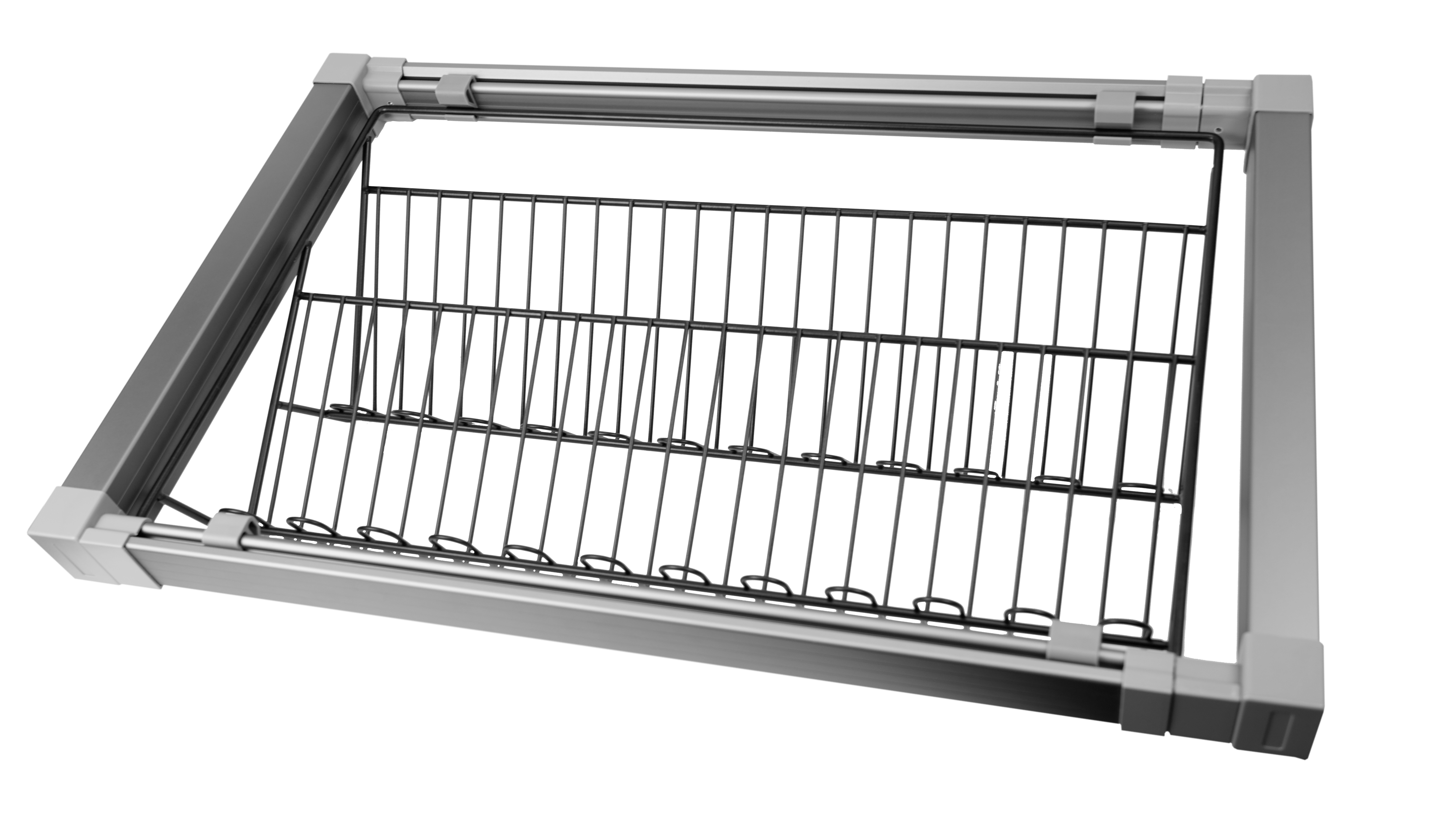 Обувница выдвижная, серый, эконом 600 мм H006