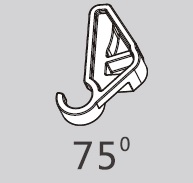 Ограничитель угла открывания 75гр. TOP STAY (SQW75), 0016265