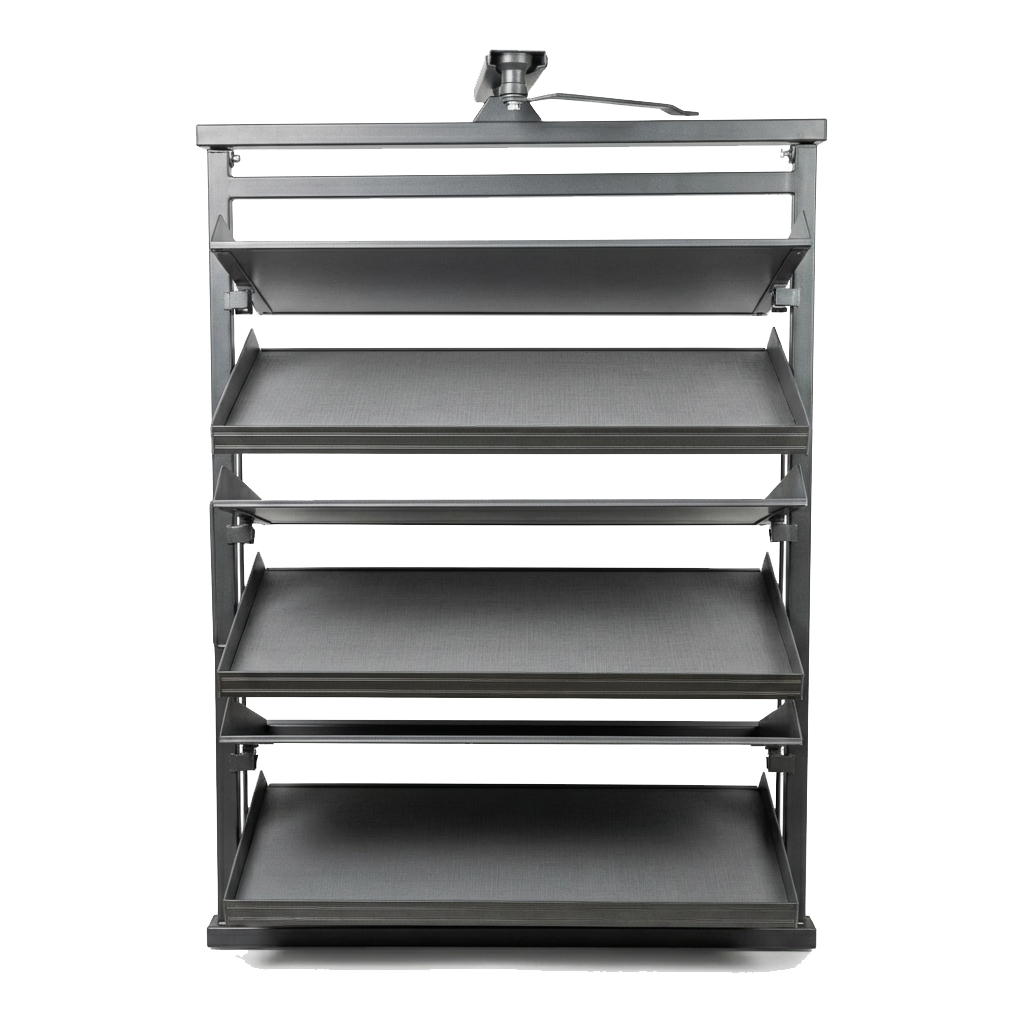 Полка для обуви (6 полок) поворотная на 360 гр. серый H712