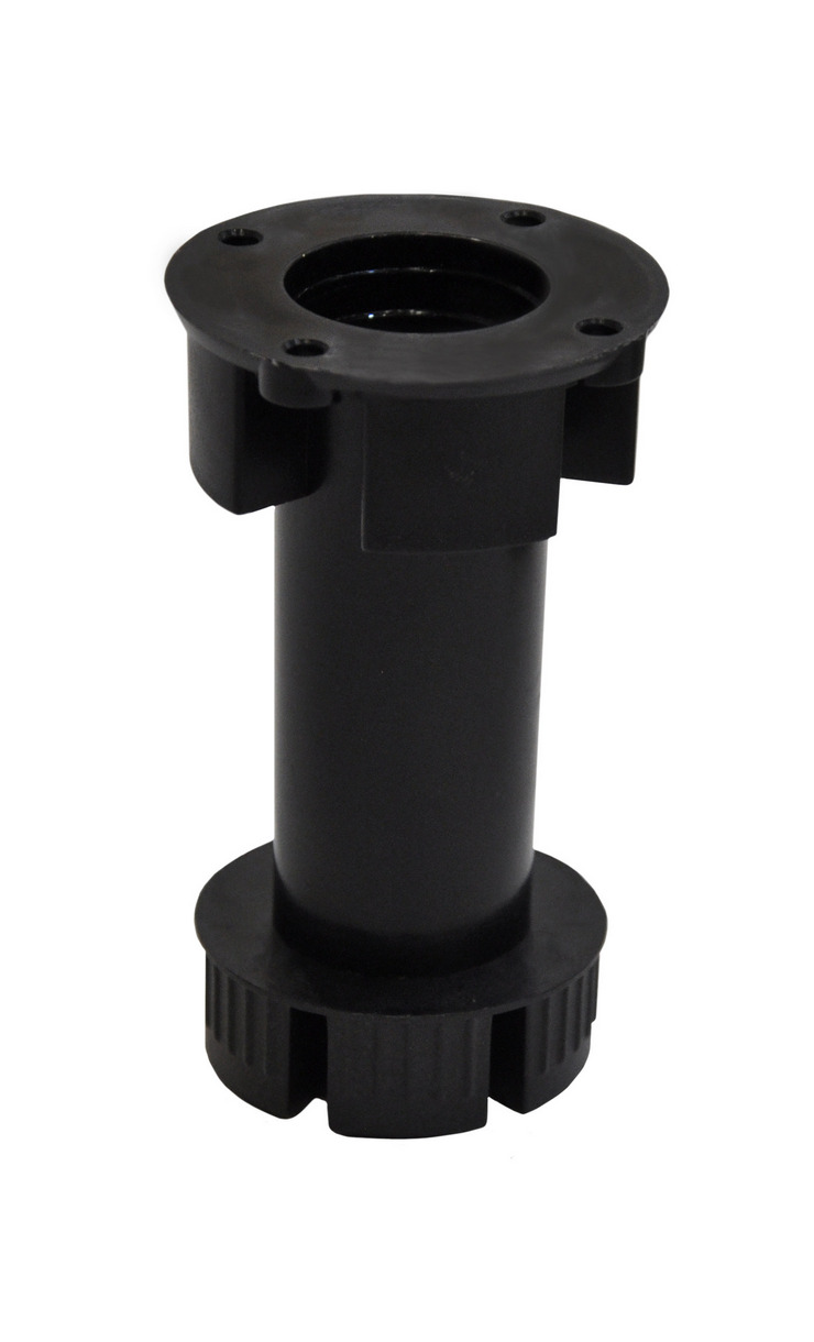 Опора кухонная 100 мм, Черная (не разборная)