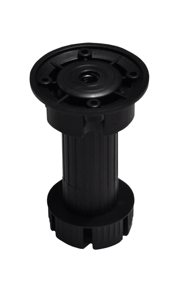 Опора кухонная 100 мм, Черная РАЗБОРНАЯ