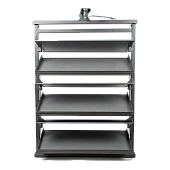 Полка для обуви (6 полок) поворотная на 360 гр. серый H712