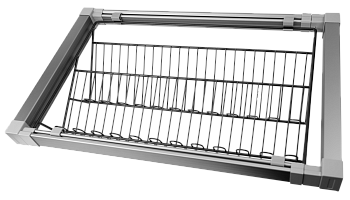 Обувница выдвижная, алюминий (H006)