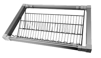 Обувница выдвижная, серый, эконом 600 мм H006
