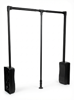 Пантограф для одежды телескопический, черный (6615)