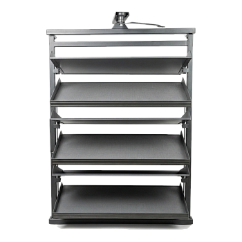 Полка для обуви (6 полок) поворотная на 360 гр. серый H712