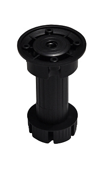 Опора кухонная 100 мм, Черная РАЗБОРНАЯ