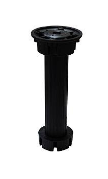 Опора кухонная 150 мм, Черная разборная